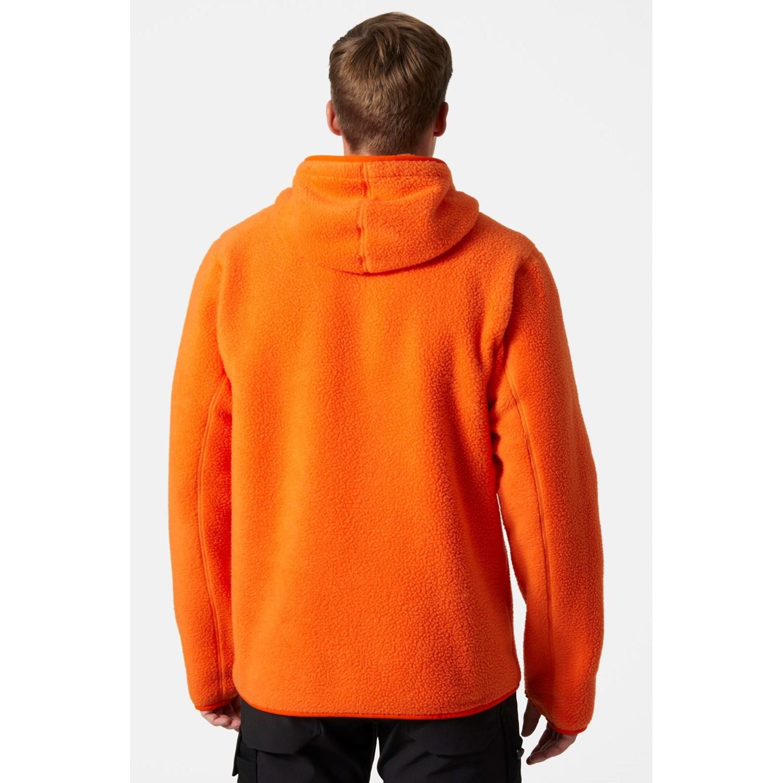 Helly Hansen Workwear Heritage Pile Hoodie Veste En Polaire Orange Pour Hommes