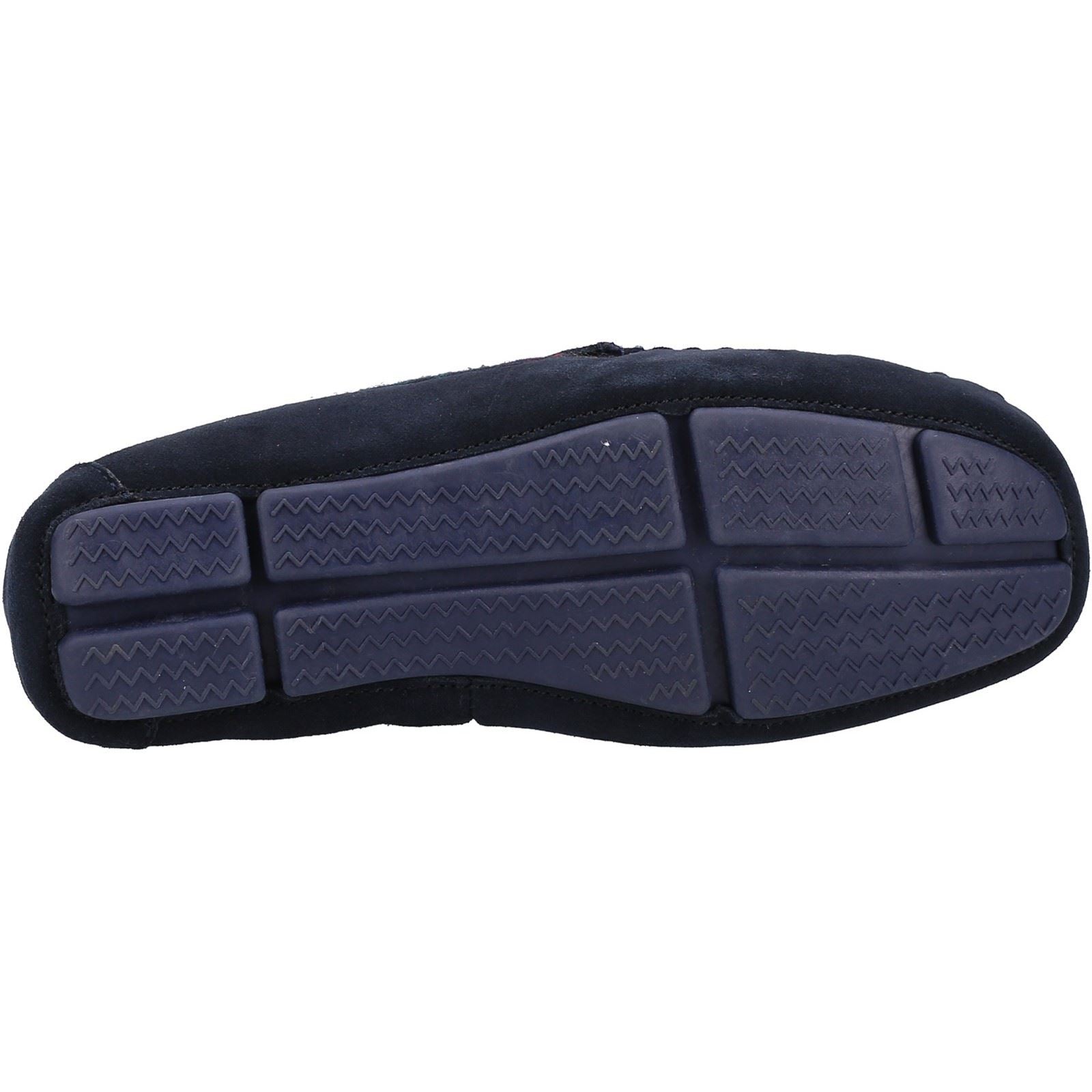 Hush Puppies Andreas Chaussons En Daim Pour Hommes, Bleu Marine