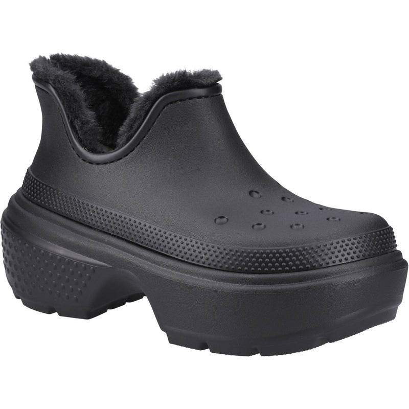 Crocs Stomp Shorty bottes noires pour Femmes en Thermoplastique