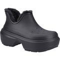 Crocs Stomp Shorty bottes noires pour Femmes en Thermoplastique