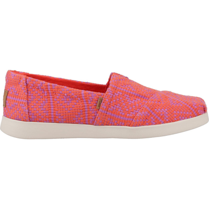 TOMS Alpargata Plus Espadrilles Pour Femmes En Flammes, 100% Coton