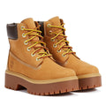 Timberland Bottes Pour Femmes En Nubuck Marron Avec Plateforme Premium De 6 Pouces