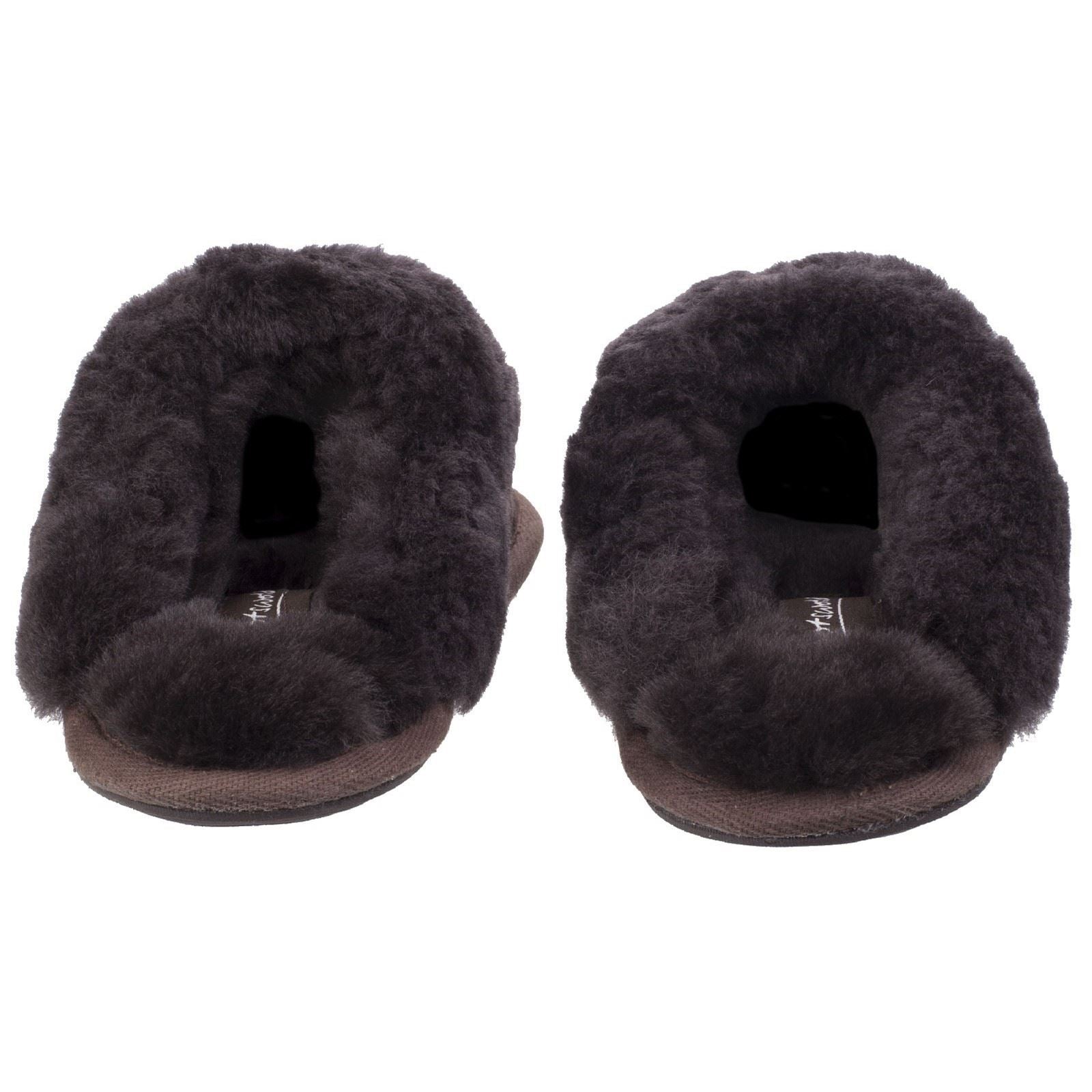 Cotswold Lechlade Mules En Cuir Pour Femmes De Couleur Chocolat