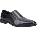 Hush Puppies Ellis Chaussures Noires Pour Hommes En Cuir À Enfiler
