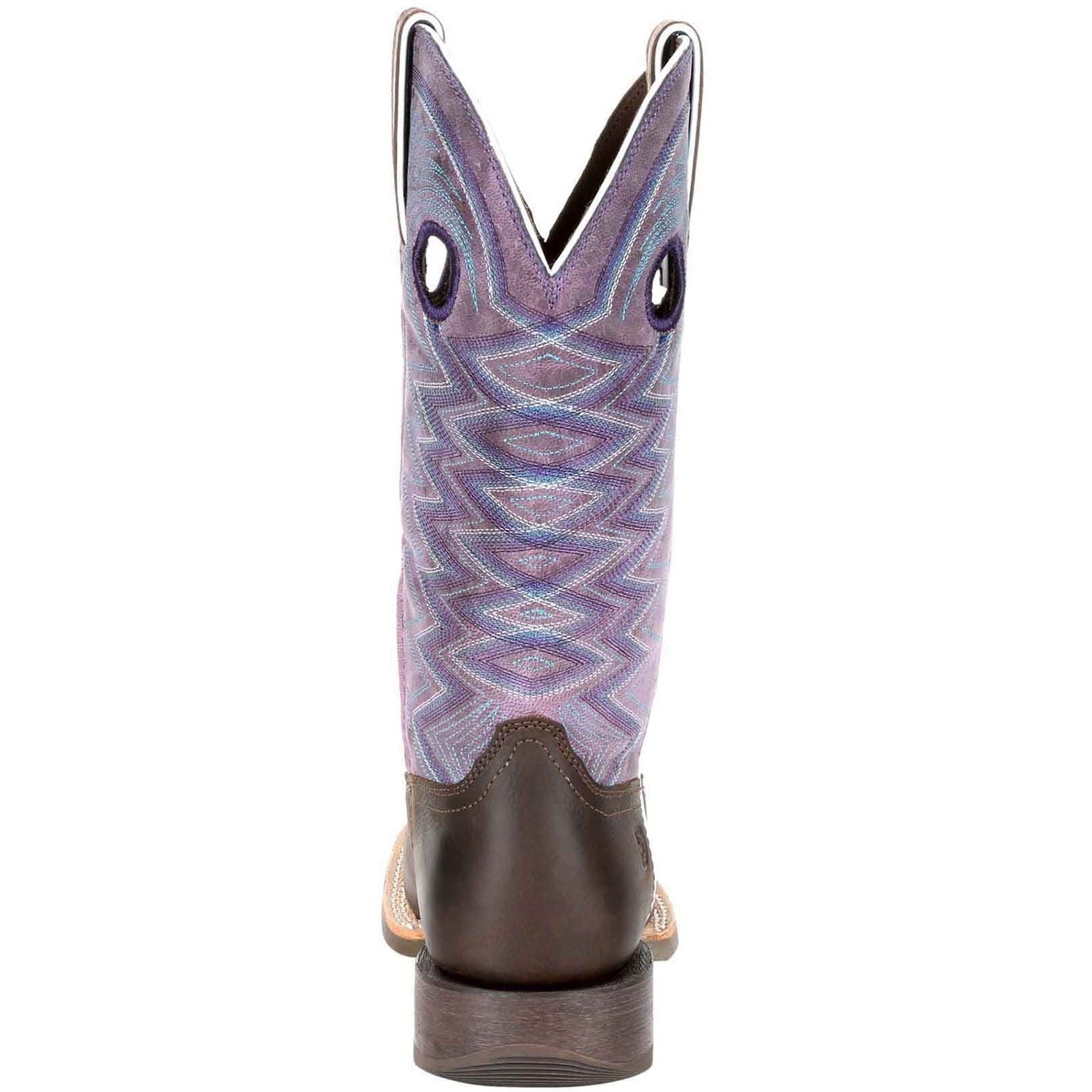 Durango Lady Rebel Pro Bottes En Cuir Pour Femme Couleur Terre Sombre/Améthyste