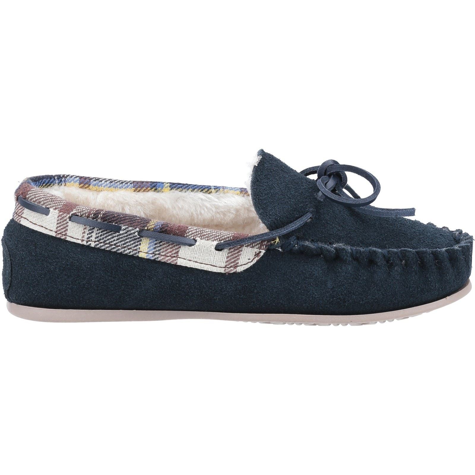 Cotswold Kilkenny Chaussons Pour Femmes En Daim Bleu Marine