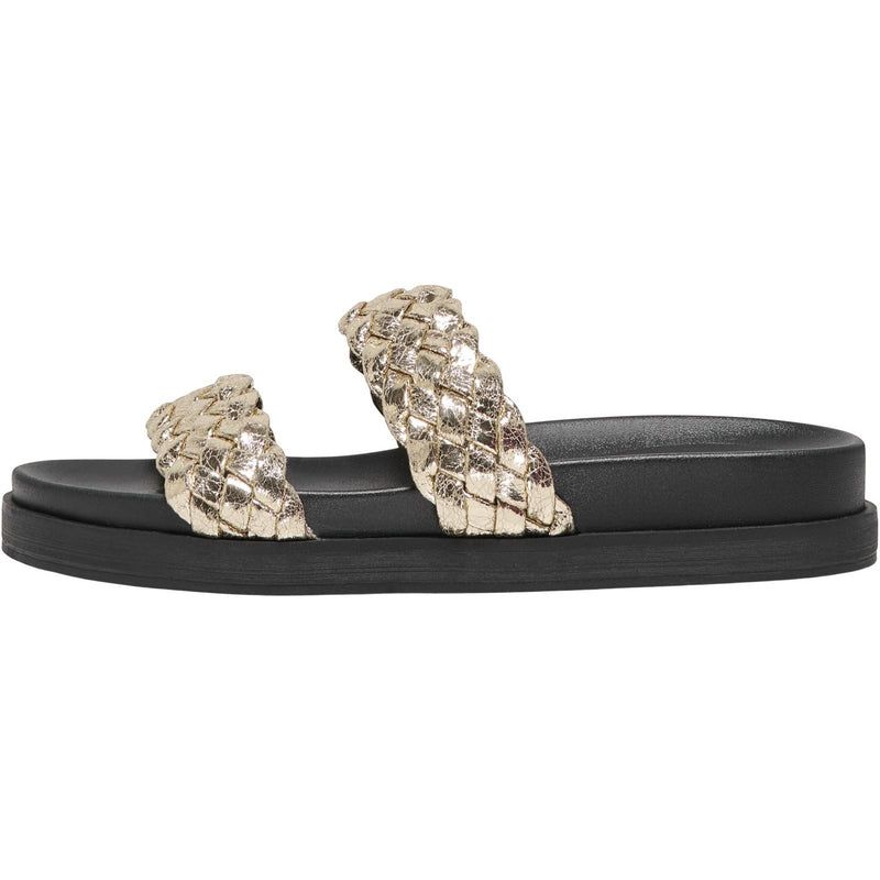 ONLY MINNIE 16 Sandales Pour Femmes En Synthétique Doré