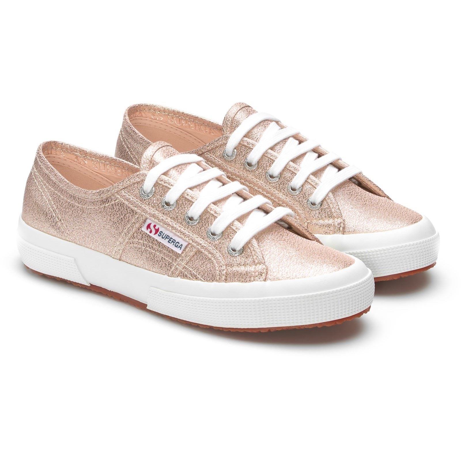 Superga 2750 Lamew Baskets En Synthétique Pour Femmes, Couleur Platine Rose