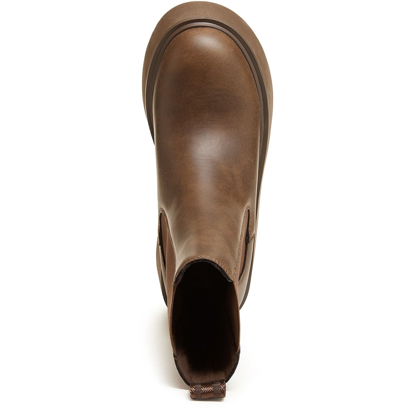 Rocket Dog Heyday Bottes Plates Chelsea Pour Femmes En Polyuréthane Brun Foncé