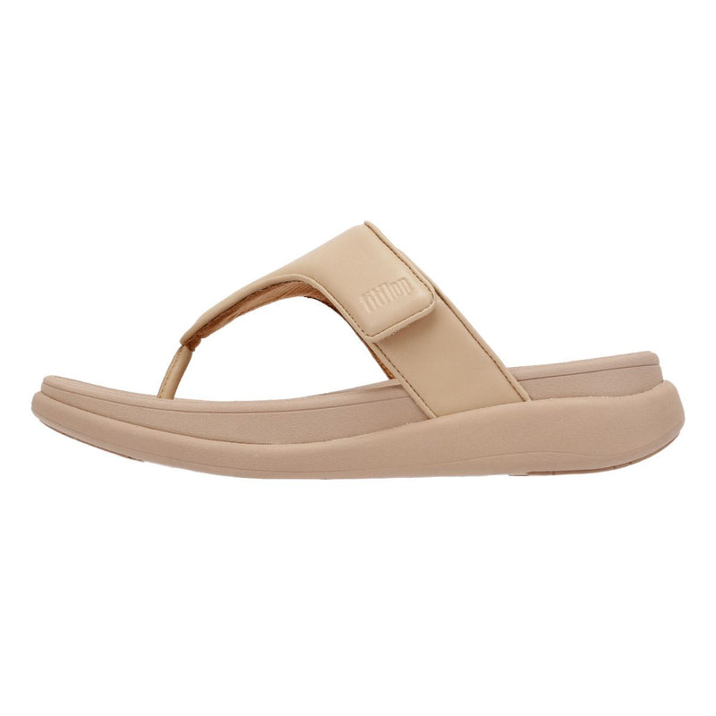 FitFlop F-Mode Go Adjustable Flatform Sandales Beige Pour Femmes