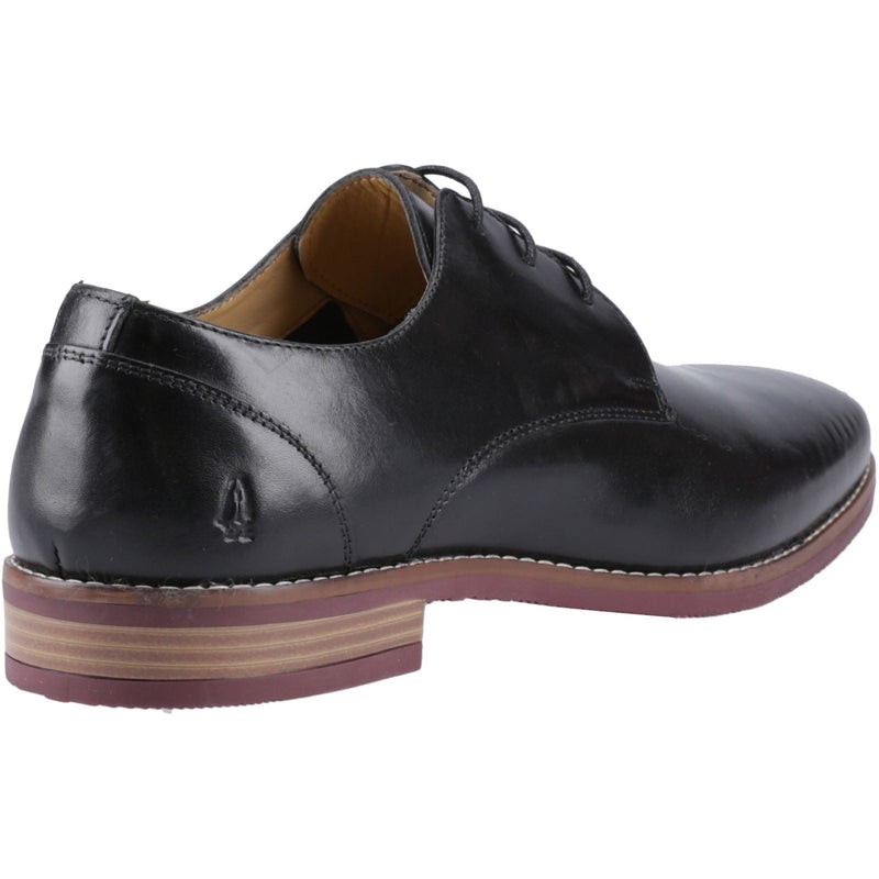 Hush Puppies Mike Chaussures En Cuir Noir À Lacets Pour Hommes