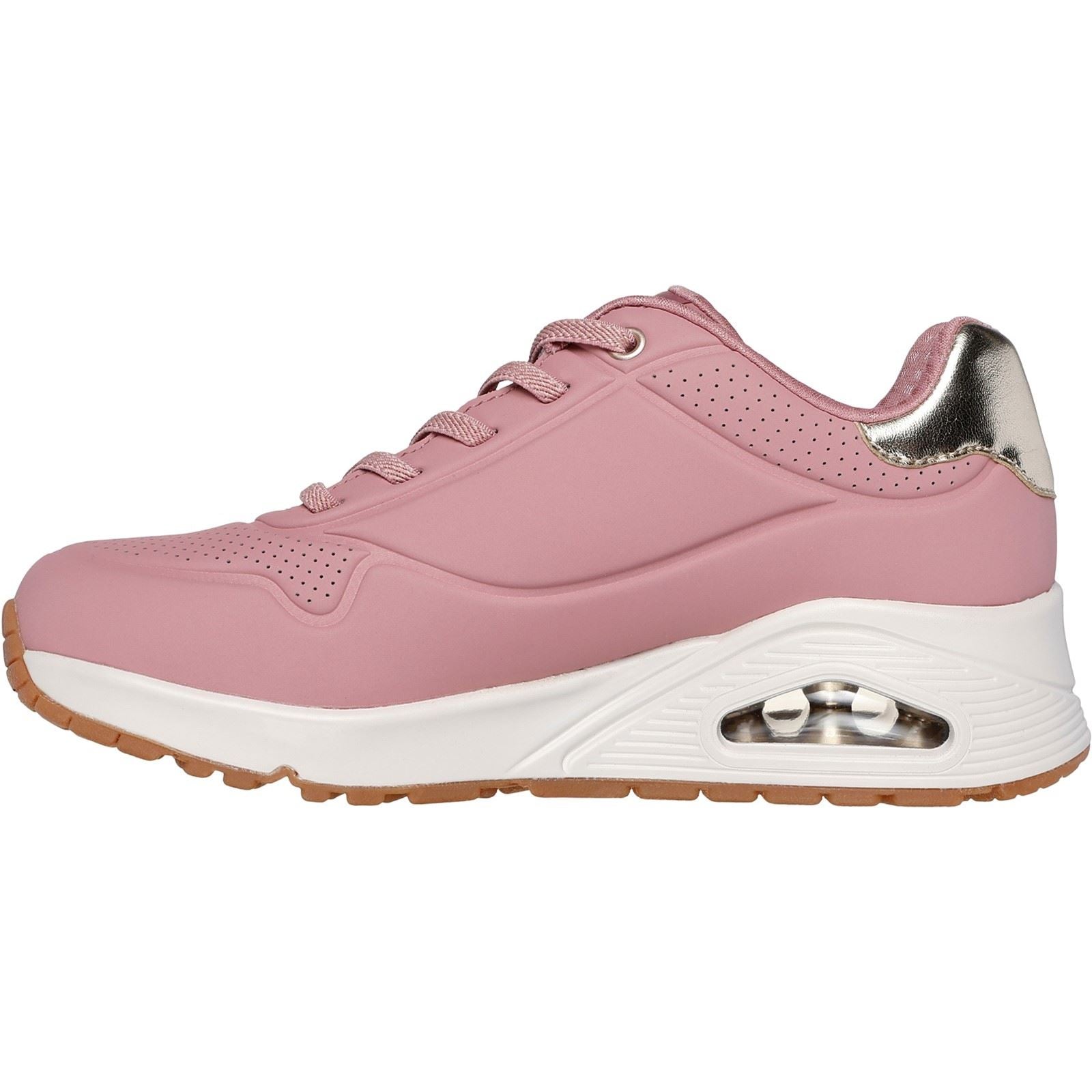 Skechers Uno Shimmer Away Sneakers En Synthétique Pour Femmes, Couleur Rose.