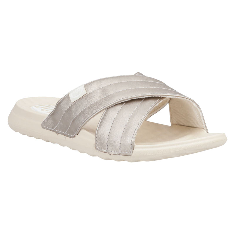 HEYDUDE Christi Slide Distressed Sandales Métalliques Pour Femmes