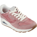 Skechers Uno Vintage Dayz Baskets Rose En Cuir Pour Femmes