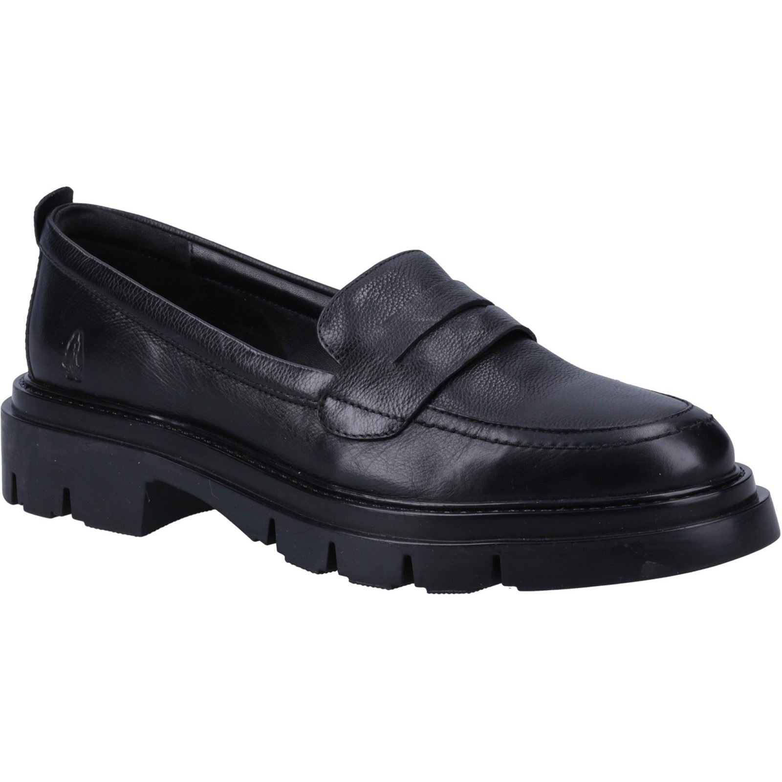 Hush Puppies Reece Mocassins Noirs En Cuir Pour Femmes