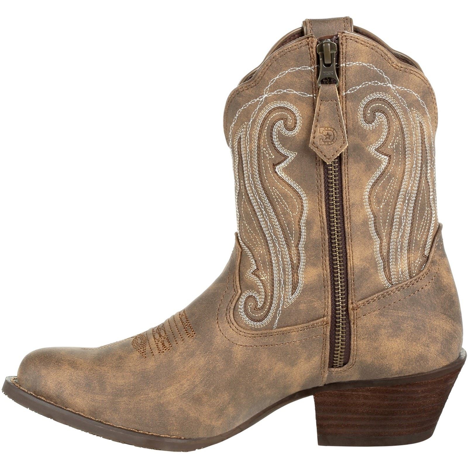 Durango Crush Bottes En Cuir Pour Femmes Driftwood