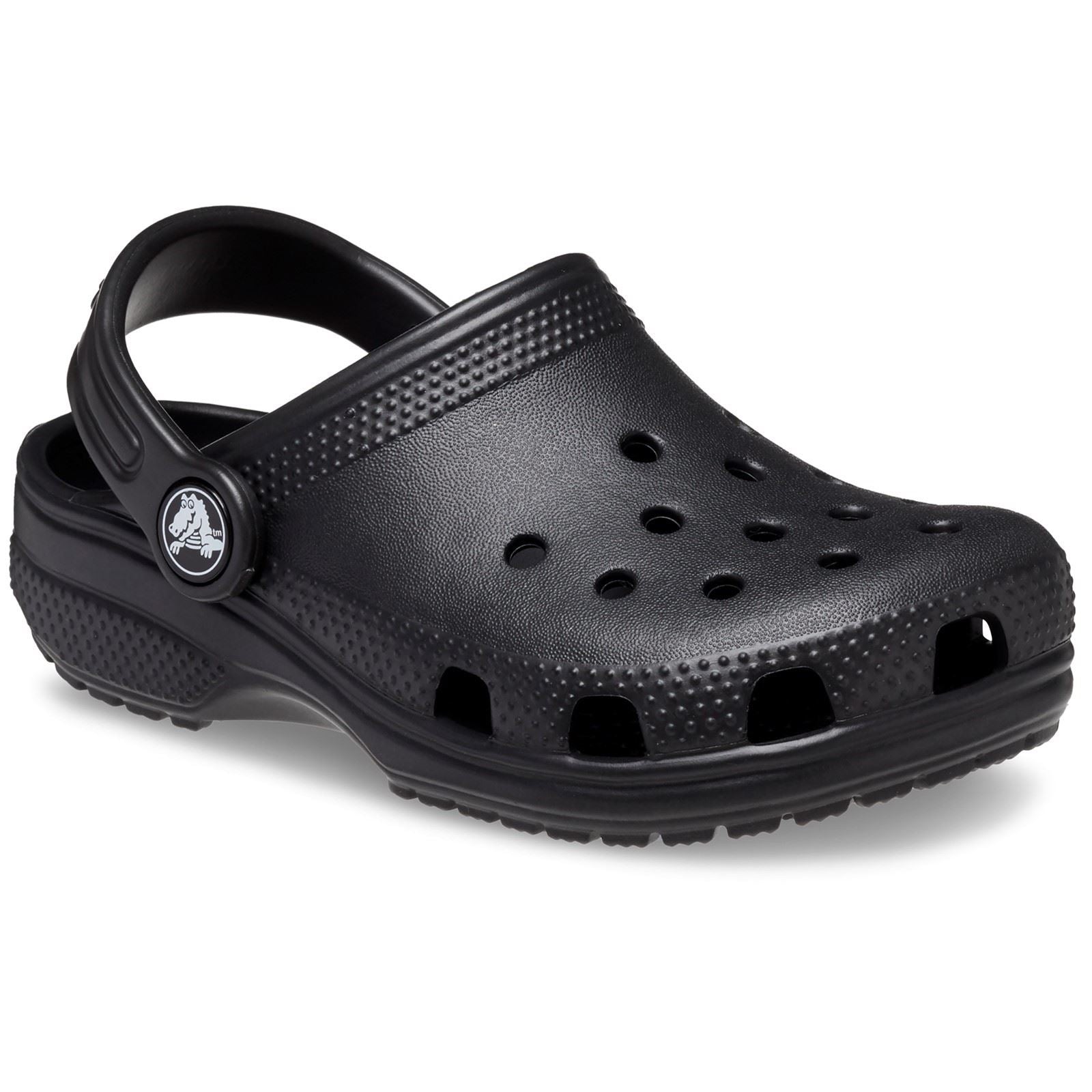 Crocs Kids' Classic Mocassins Noirs En Thermoplastique