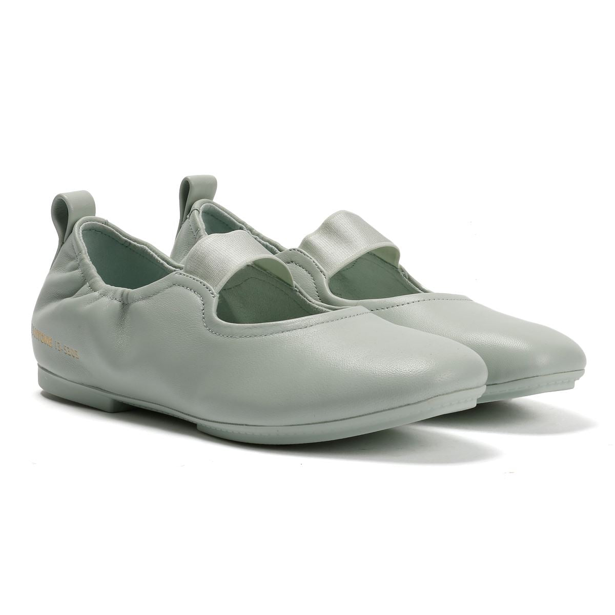 FitFlop X Pantone Delicato Mary Jane Chaussures En Cuir Vertes Pour Femmes