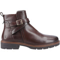 Hush Puppies Tove Bottes En Cuir Marron Pour Femmes