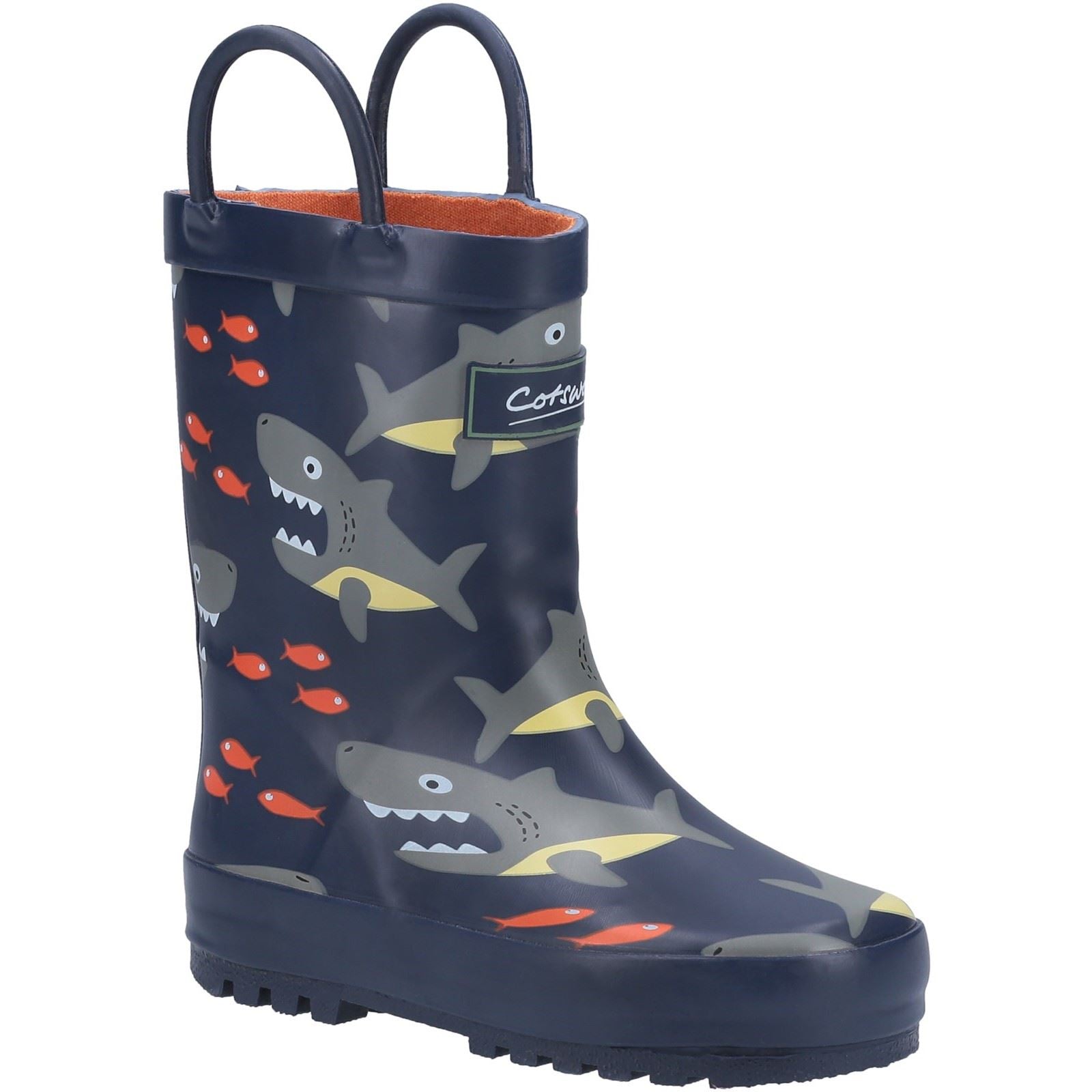 Cotswold Puddle Bottes En Caoutchouc Avec Motif Requin