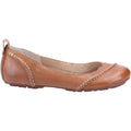 Hush Puppies Janessa Ballérines Plates En Cuir Pour Femmes De Couleur Beige.