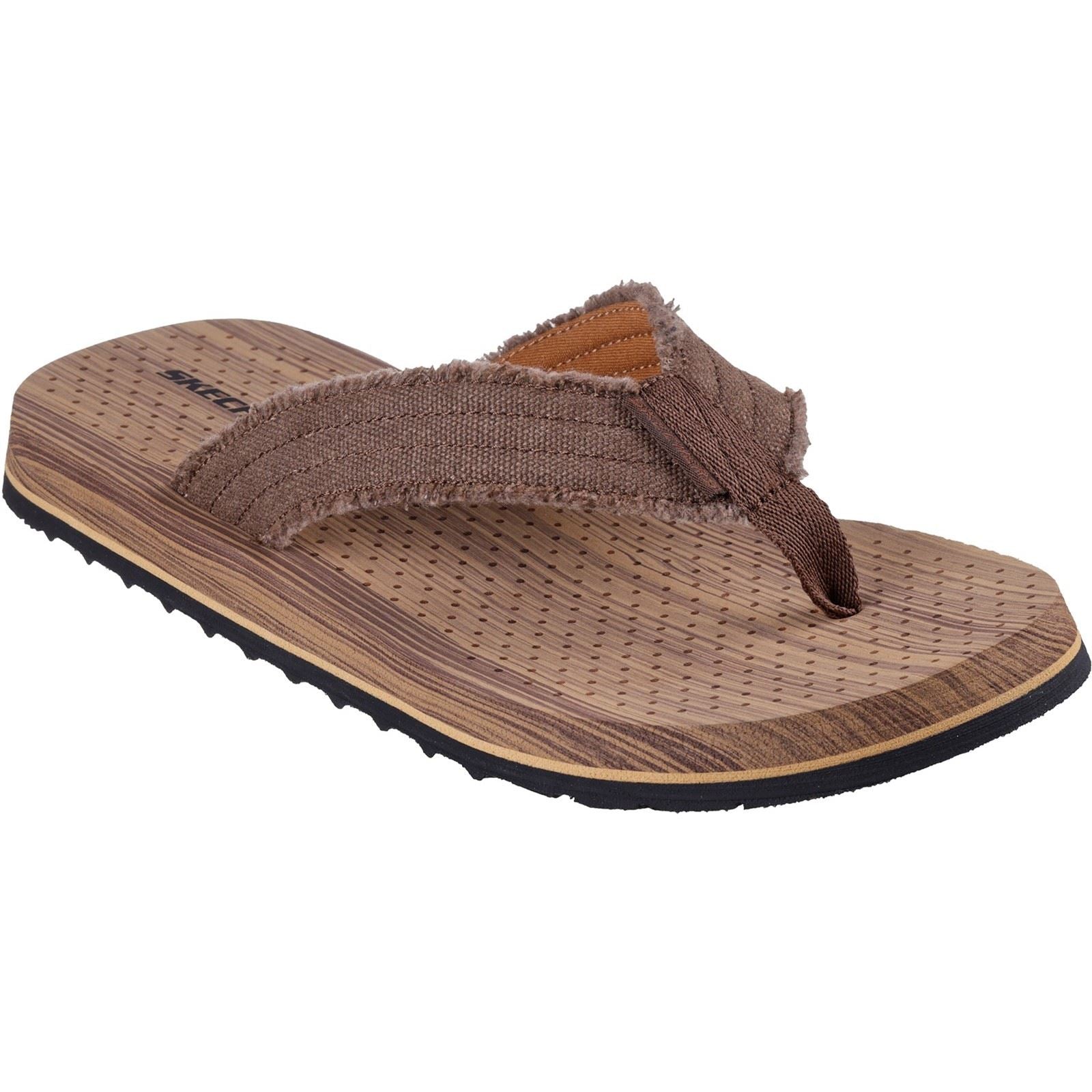 Skechers Tantric Fritz Sandales Pour Hommes En Textile Marron