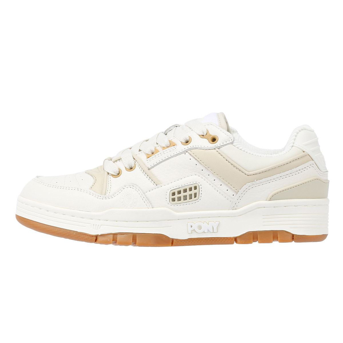 Pony M_100 Low Des Baskets/Écru Blanches En Cuir