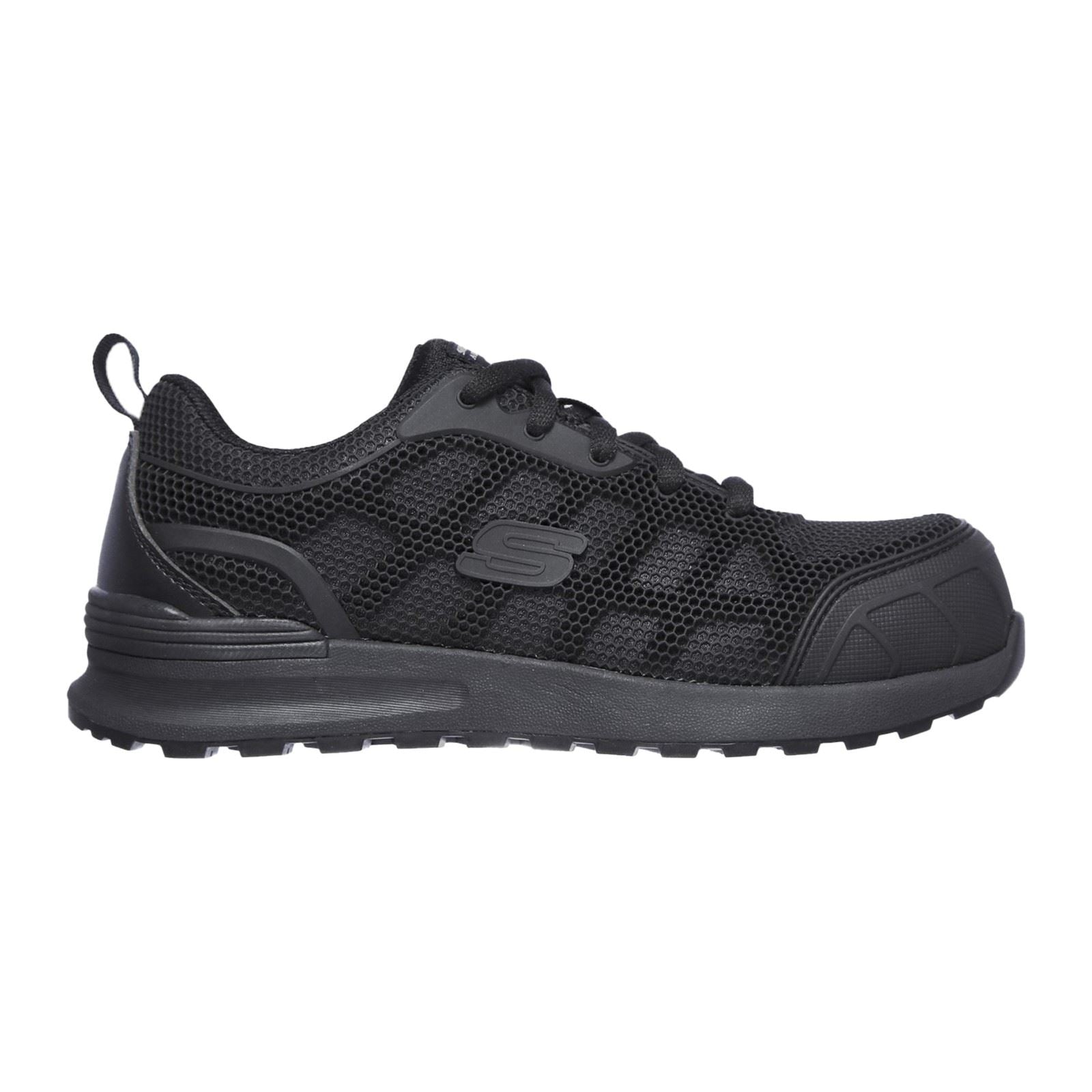 Skechers Workwear Bulklin Ayak Baskets De Sécurité En Nylon Pour Femmes Noires/Noires