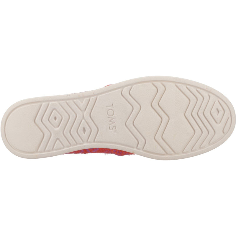 TOMS Alpargata Plus Espadrilles Pour Femmes En Flammes, 100% Coton