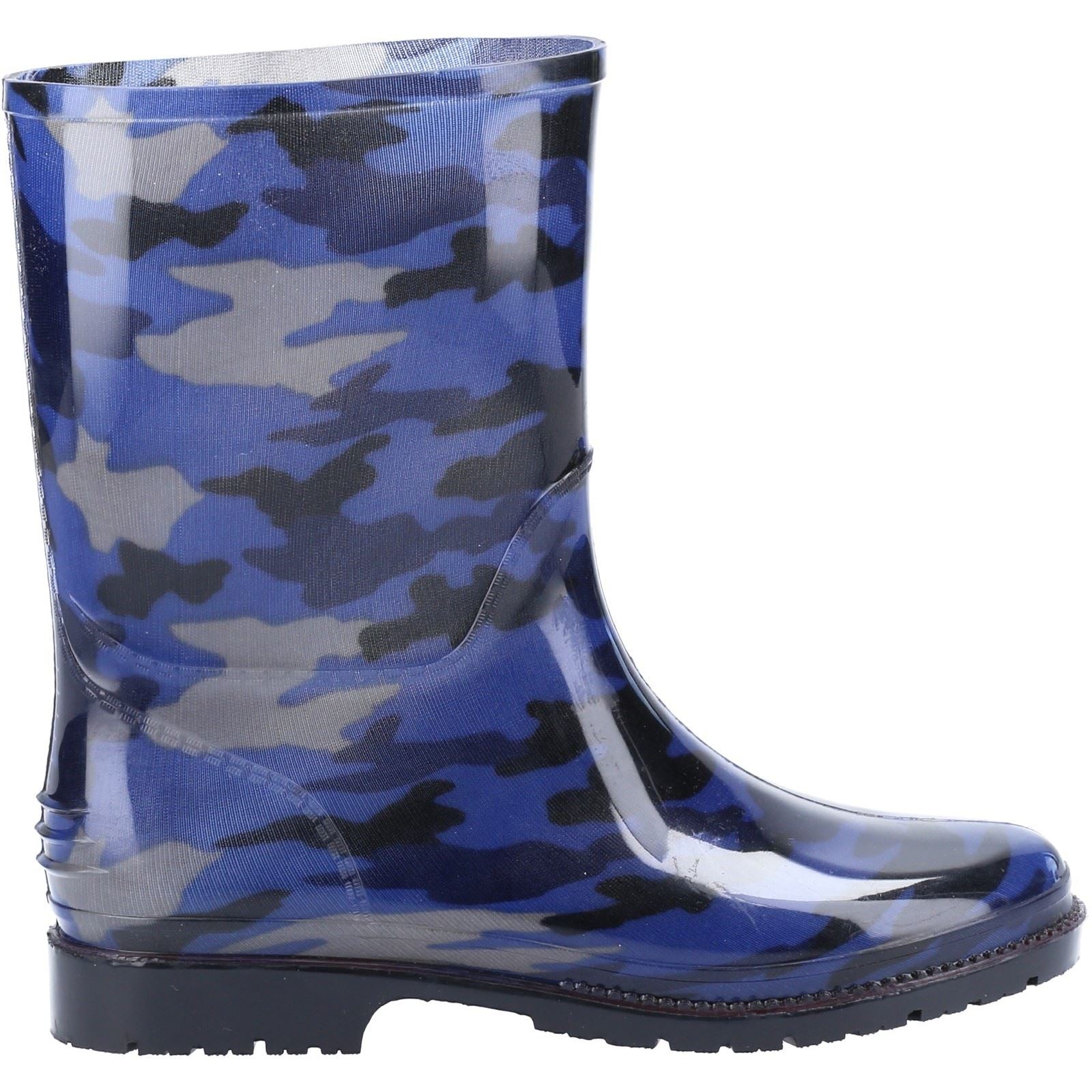 Cotswold PVC Jnr Bottes De Pluie Camouflage Marine Pour Filles En Pvc