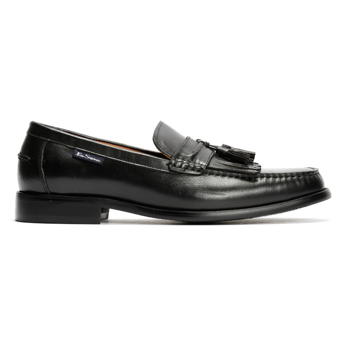 Ben Sherman Buster Mocassins Noirs En Cuir Pour Hommes