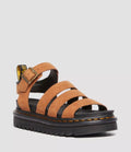 Dr. Martens Blaire Tumbled Nubuck Sandales En Nubuck Pour Femmes Marron