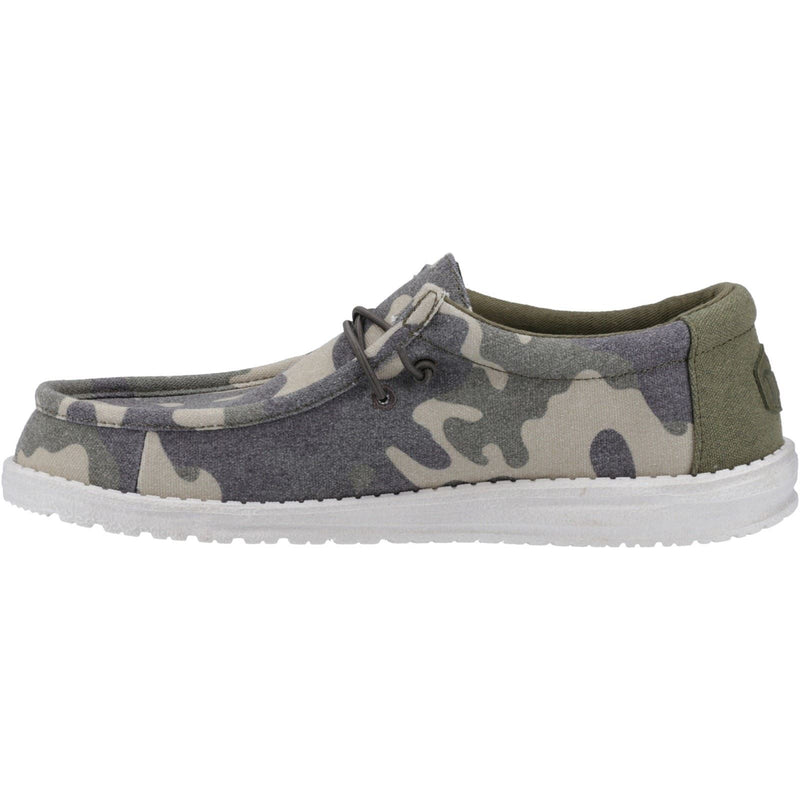HEYDUDE Wally Washed Camo Chaussures Bateau Camouflage Pour Hommes