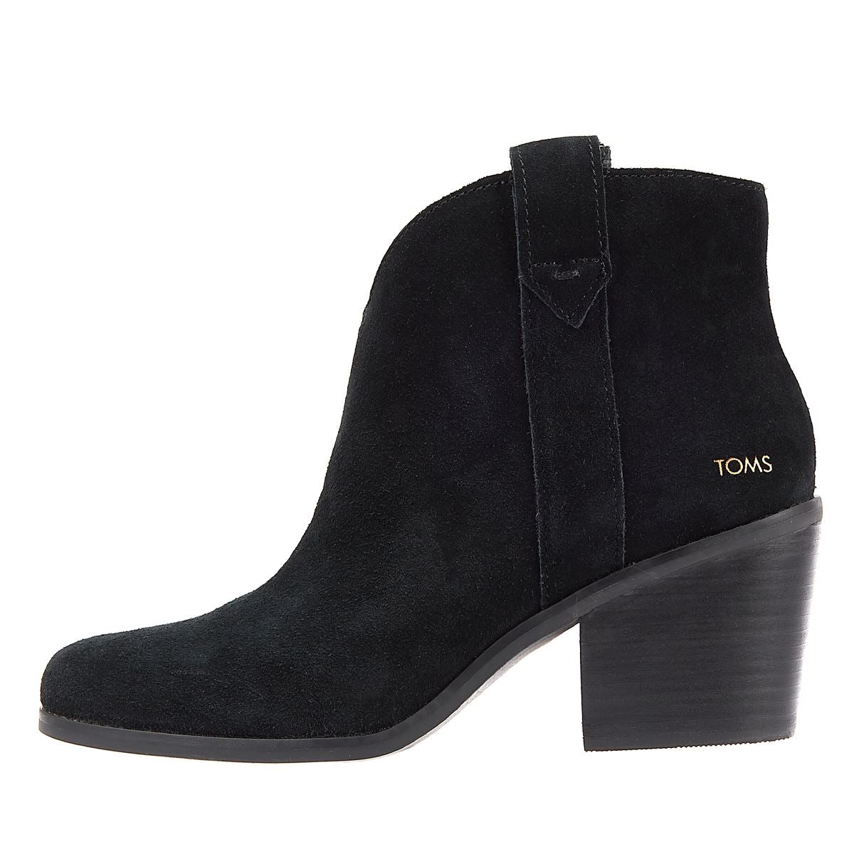TOMS Bottes Noires En Daim Constance Pour Femme