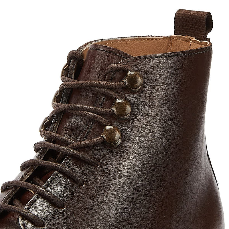 H By Hudson Battle Leather Mens Brown Boot