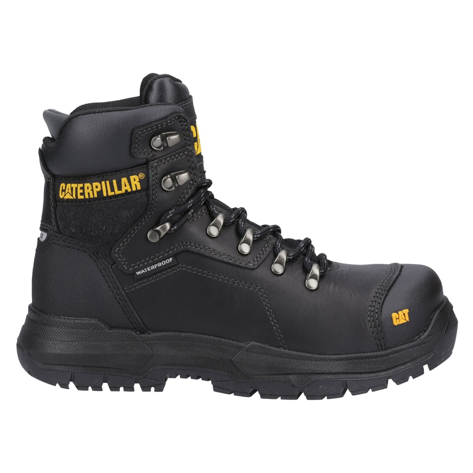 Caterpillar Bottes De Sécurité Noires En Cuir Diagnostic 2.0