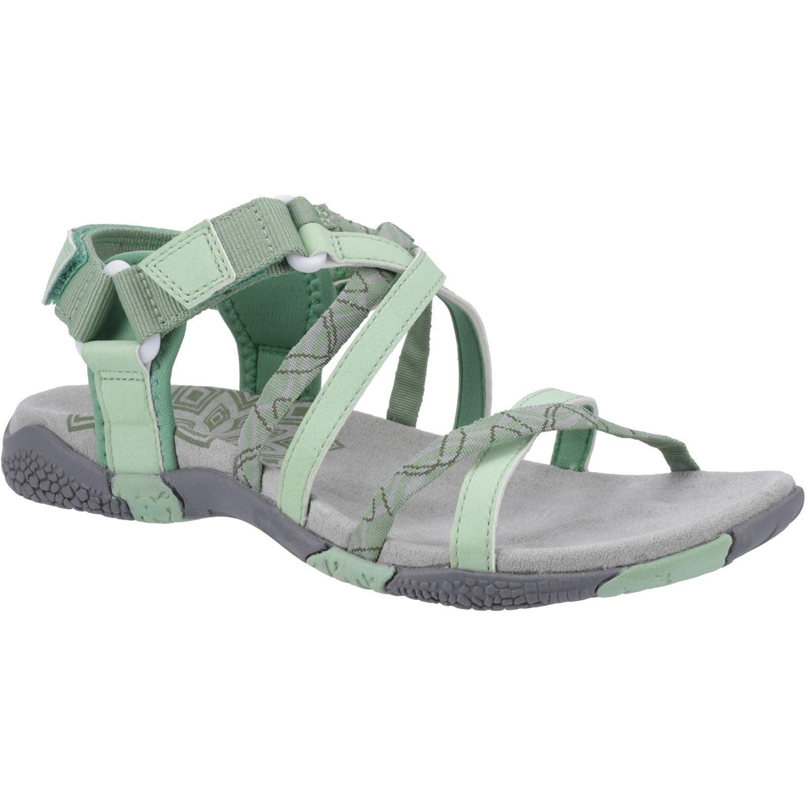 Cotswold Sunhill Sandales Vertes Pour Femme En Nubuck