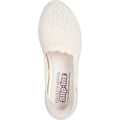 Skechers Seager Believe It Baskets Pour Femmes En Toile Blanc Cassé