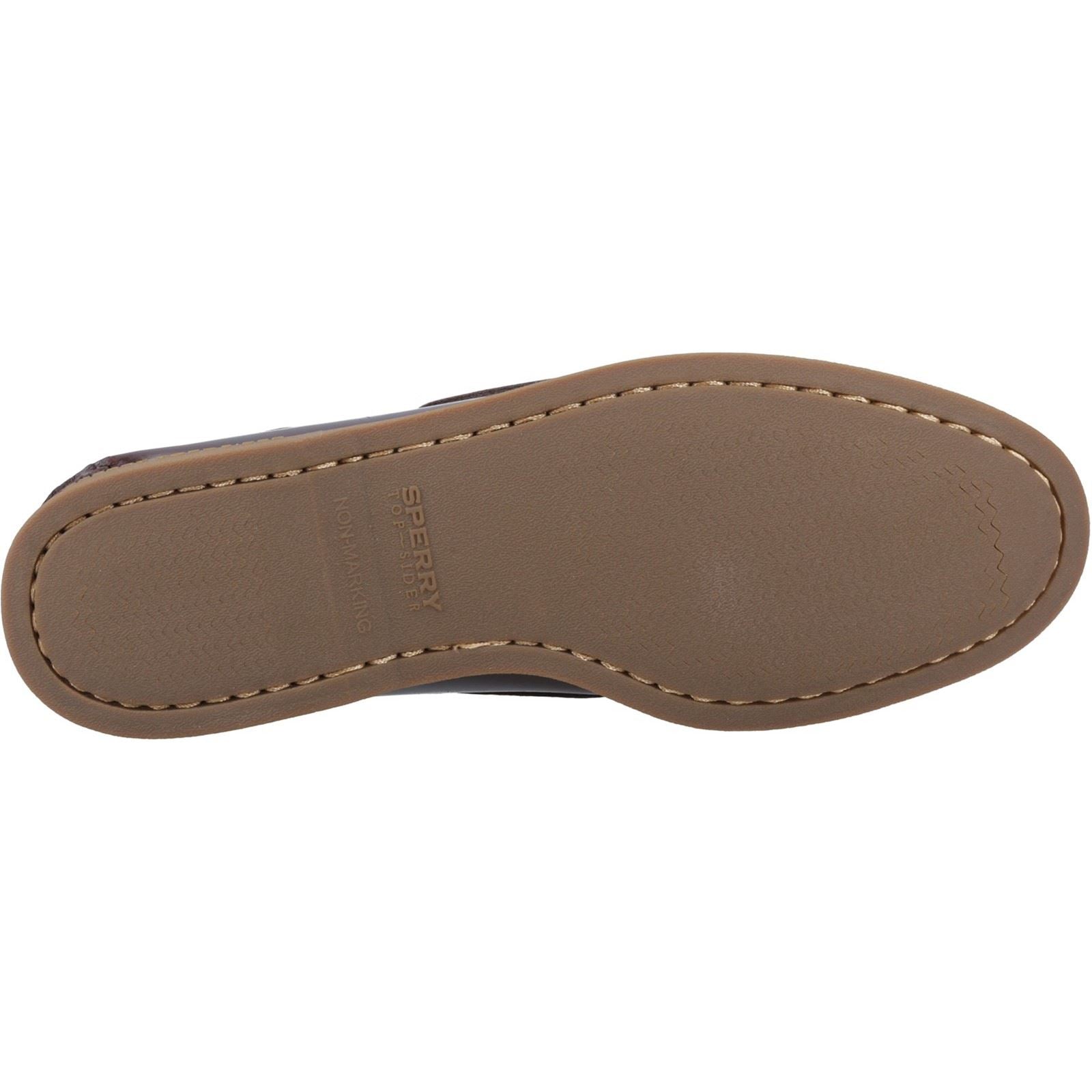 Sperry Authentic 2 Eye Chaussures Bateau Pour Hommes En Cuir Couleur Amaretto