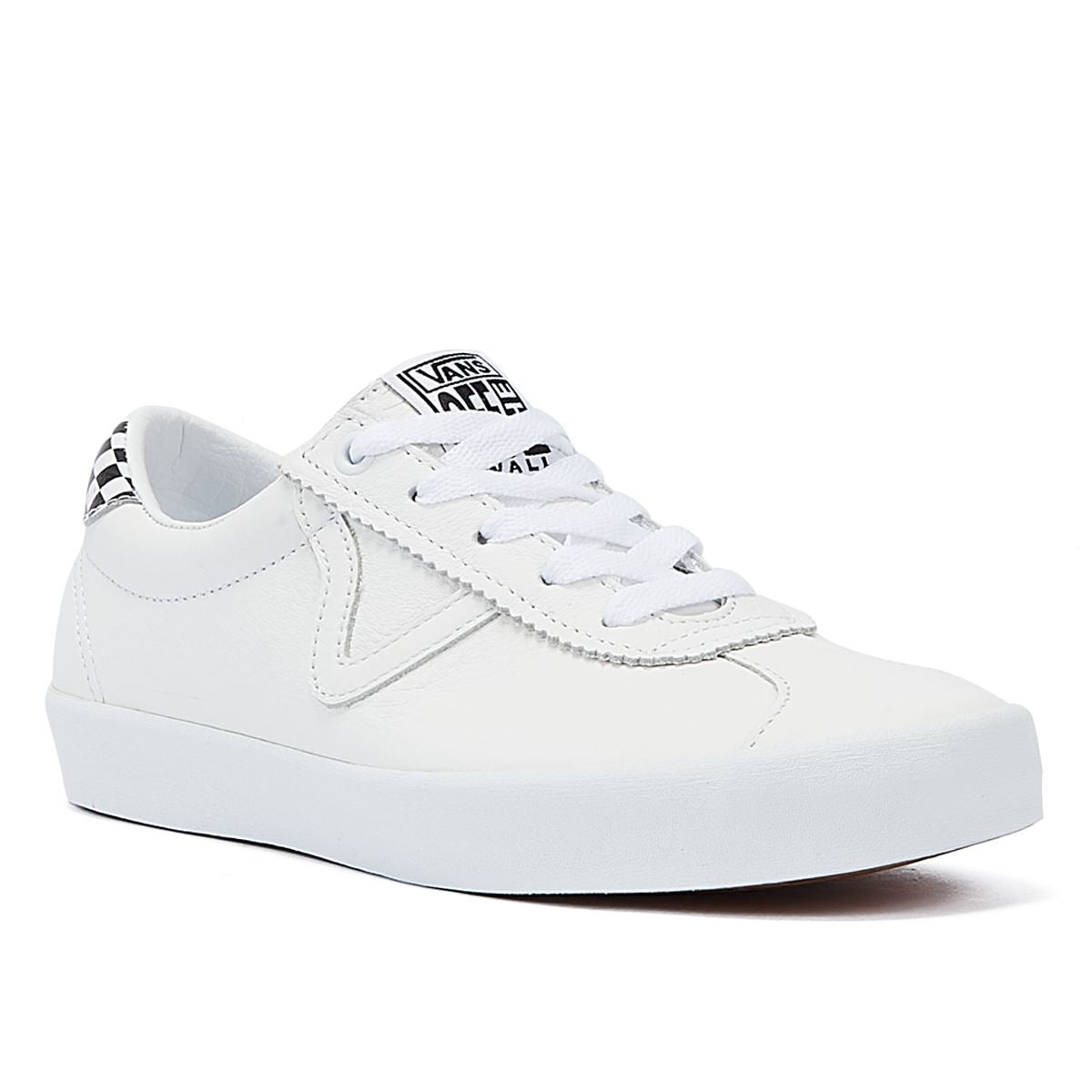 Vans Sport Low Baskets En Daim Blanc Triple
