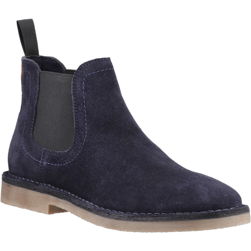 Hush Puppies Shaun Bottes Homme Bleu Marine En Suède