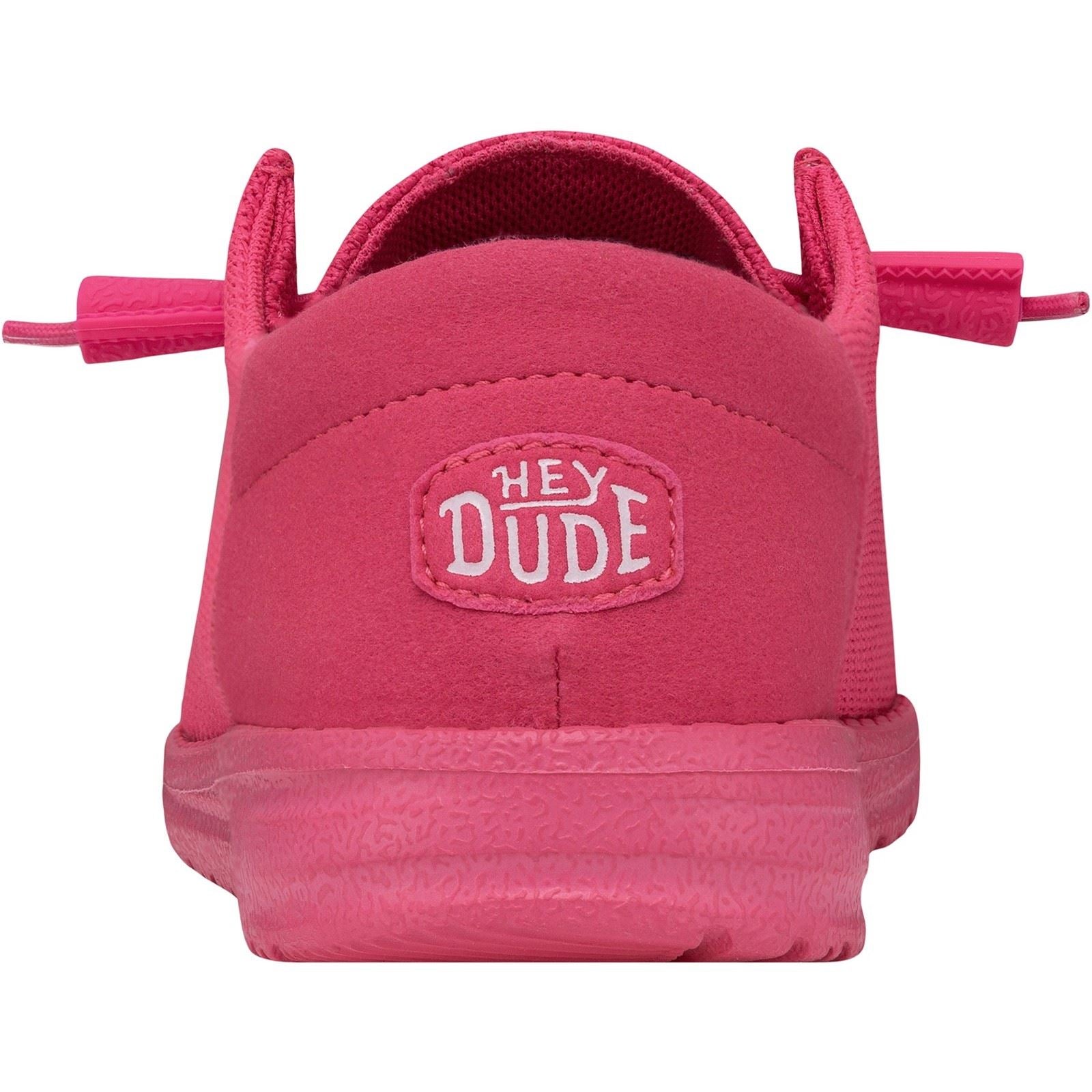 HEYDUDE Wendy Funk Mono Chaussures Mocassins Roses Électriques Pour Femmes En Polyester