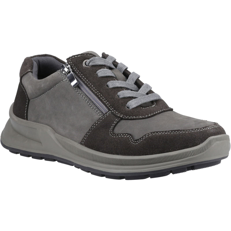 Hush Puppies Alexander Chaussures Pour Hommes En Cuir Gris À Lacets