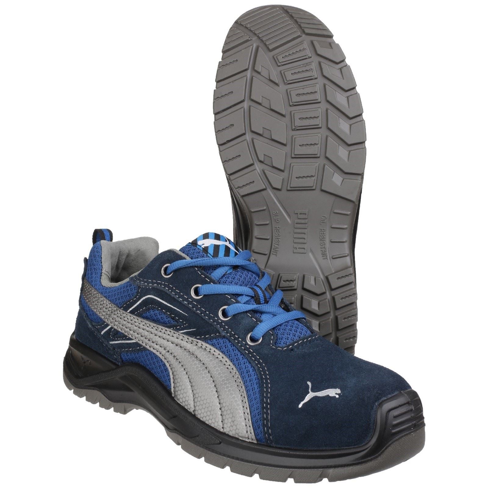 Puma Safety Baskets De Sécurité Omni Sky Low Suède+Textile Bleu