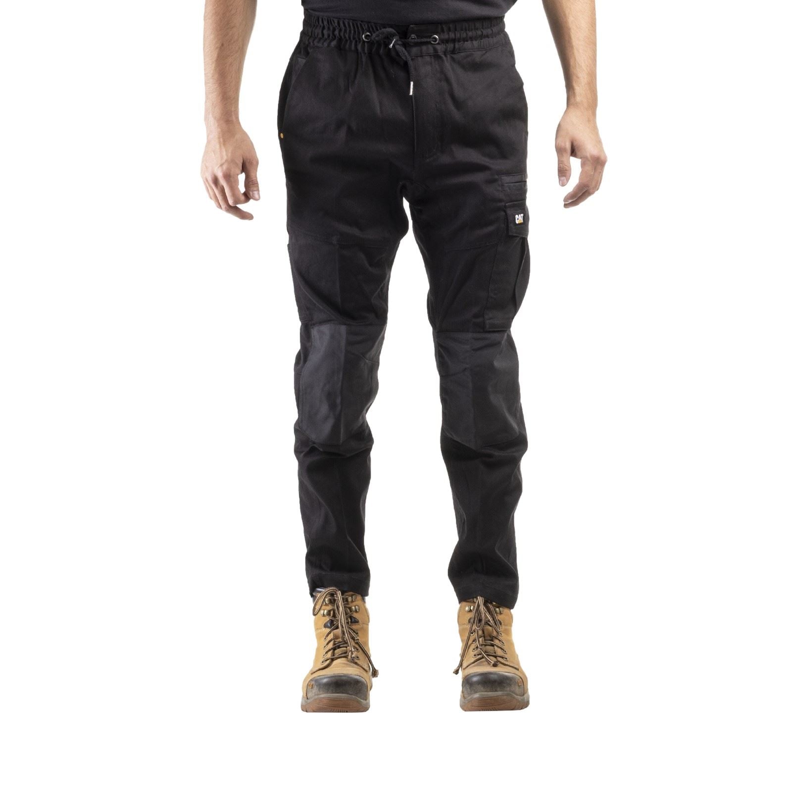 Caterpillar Dynamic Pantalons Noirs En Coton Pour Hommes - Extérieur