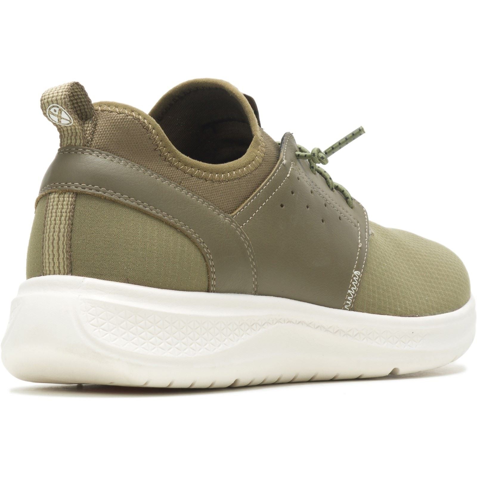 Hush Puppies Elevate Baskets En Cuir Pour Homme De Couleur Olive