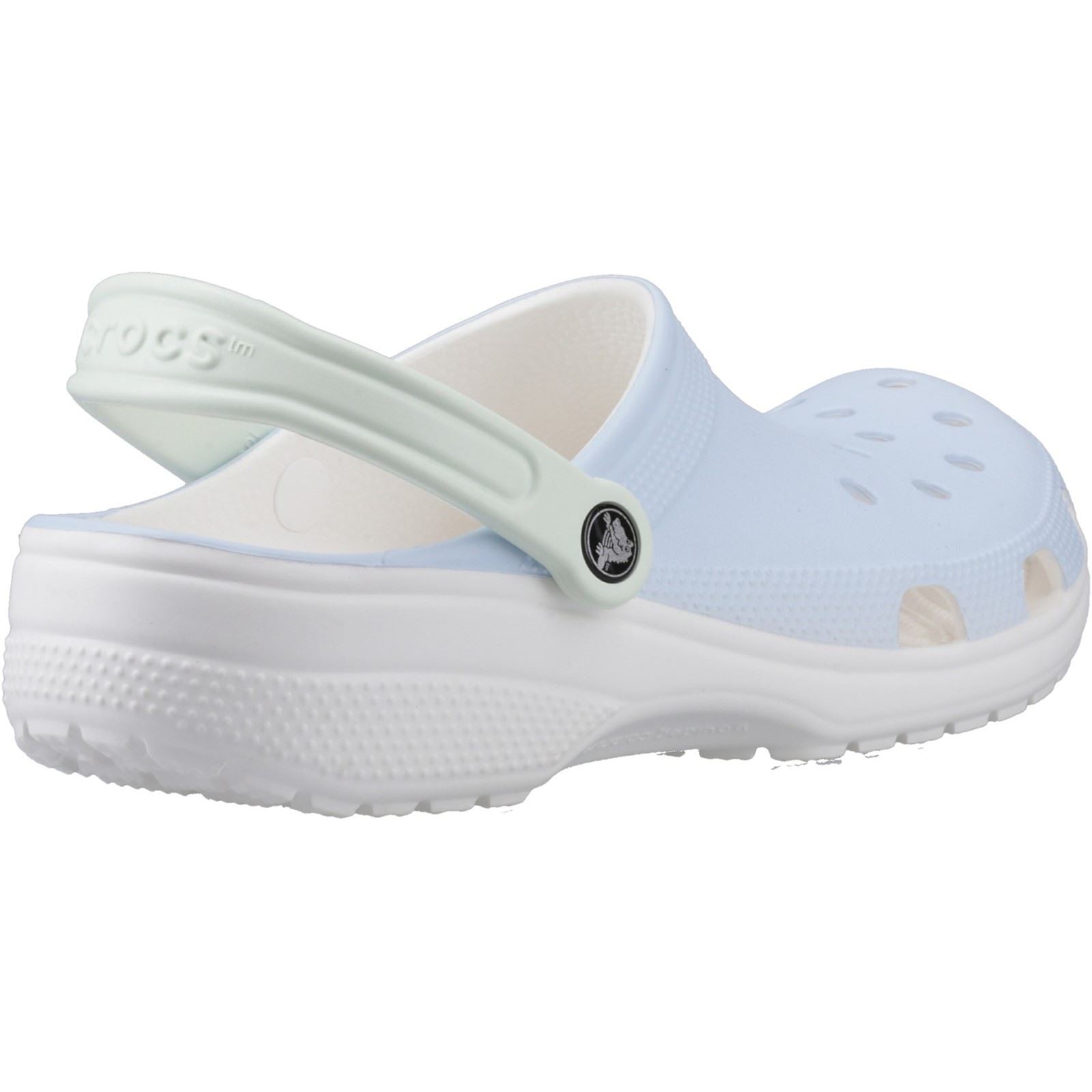 Crocs Classic Retro Sport Sabots En Eva Pour Femmes Bleu Givré