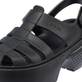 Crocs Stomp Fisherman Sandales Noires Pour Femmes