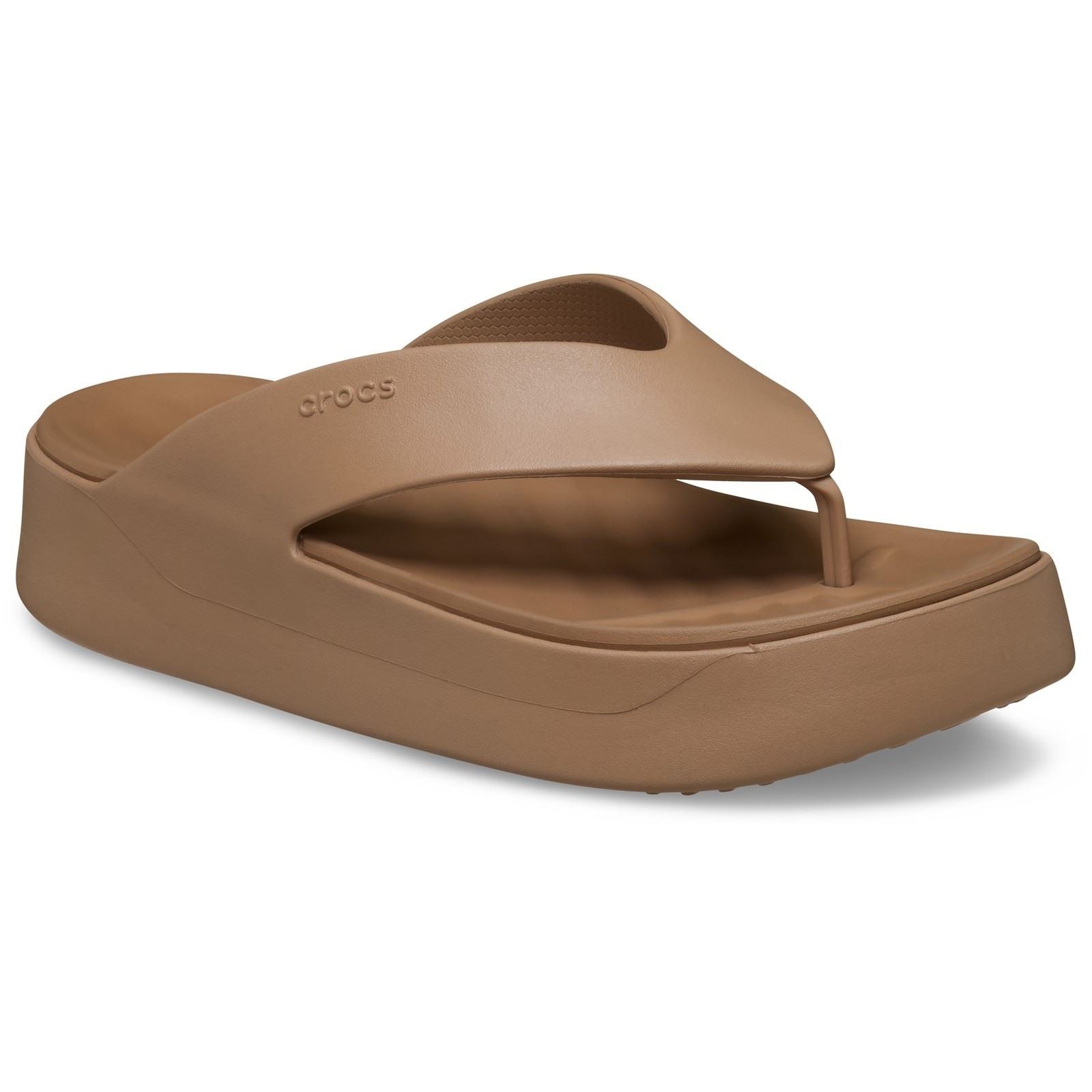 Crocs Getaway Platform Sandales En Chocolat Au Lait Eva Pour Femmes