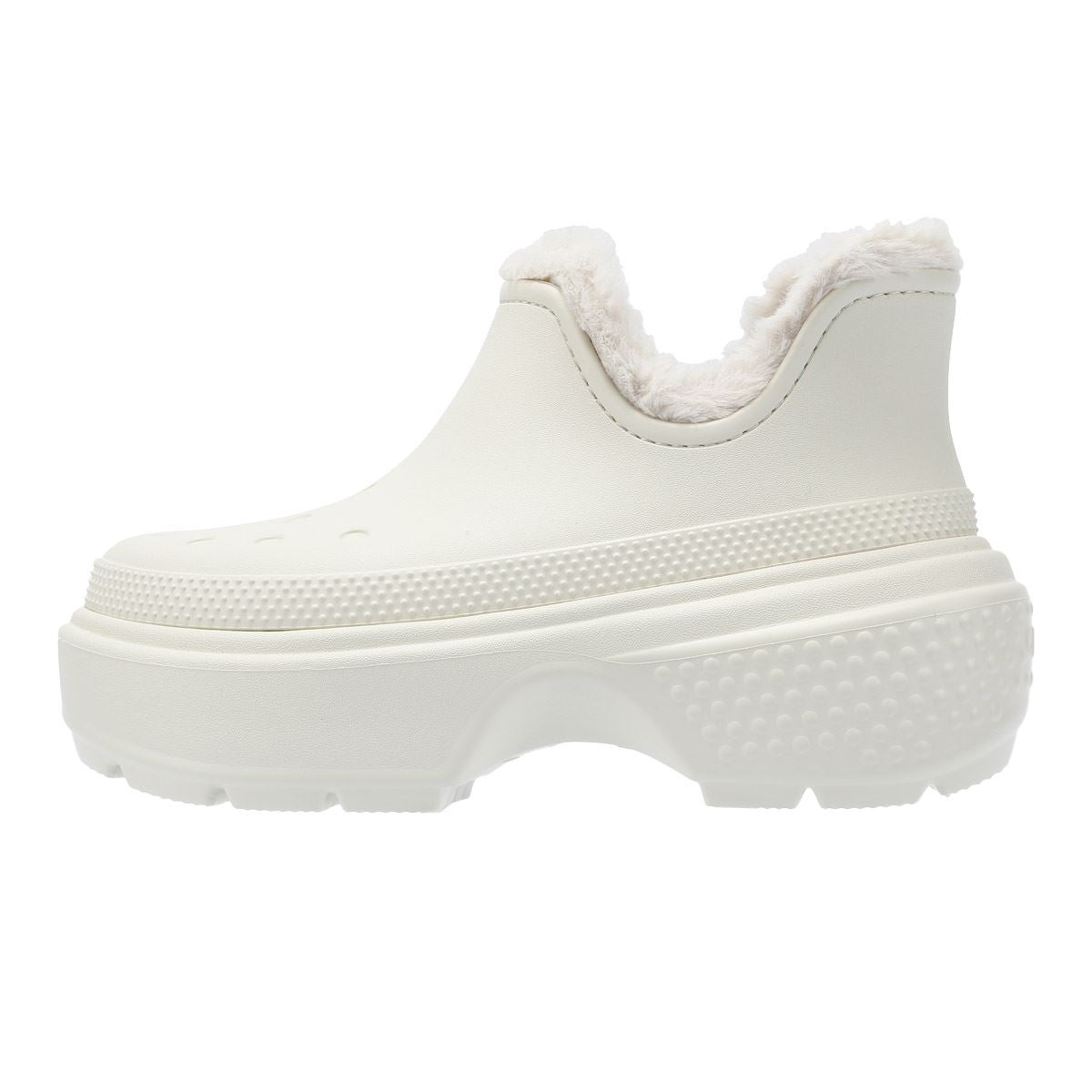 Crocs Stomp Lined Shorty Bottes Blanches Pour Femmes